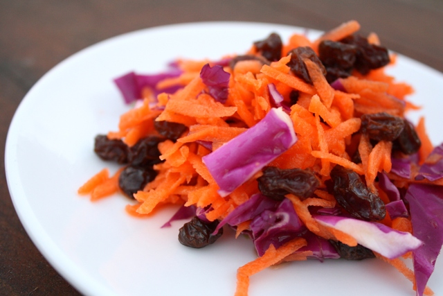 Thumbnail image for Farmers Market Carrot and Raisin Citrus Salad Recipe